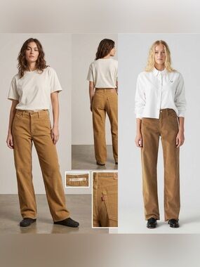 Levi’s ‘94 Baggy Corduroy Pants Women’s Size 28 Tan Brown